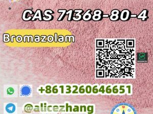 CAS 71368-80-4 Bromazolam pink white powder high q