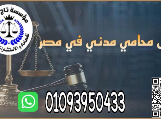 اشهر محامي خبره بمؤسسه تاج الدين للاستشارات القانونيه